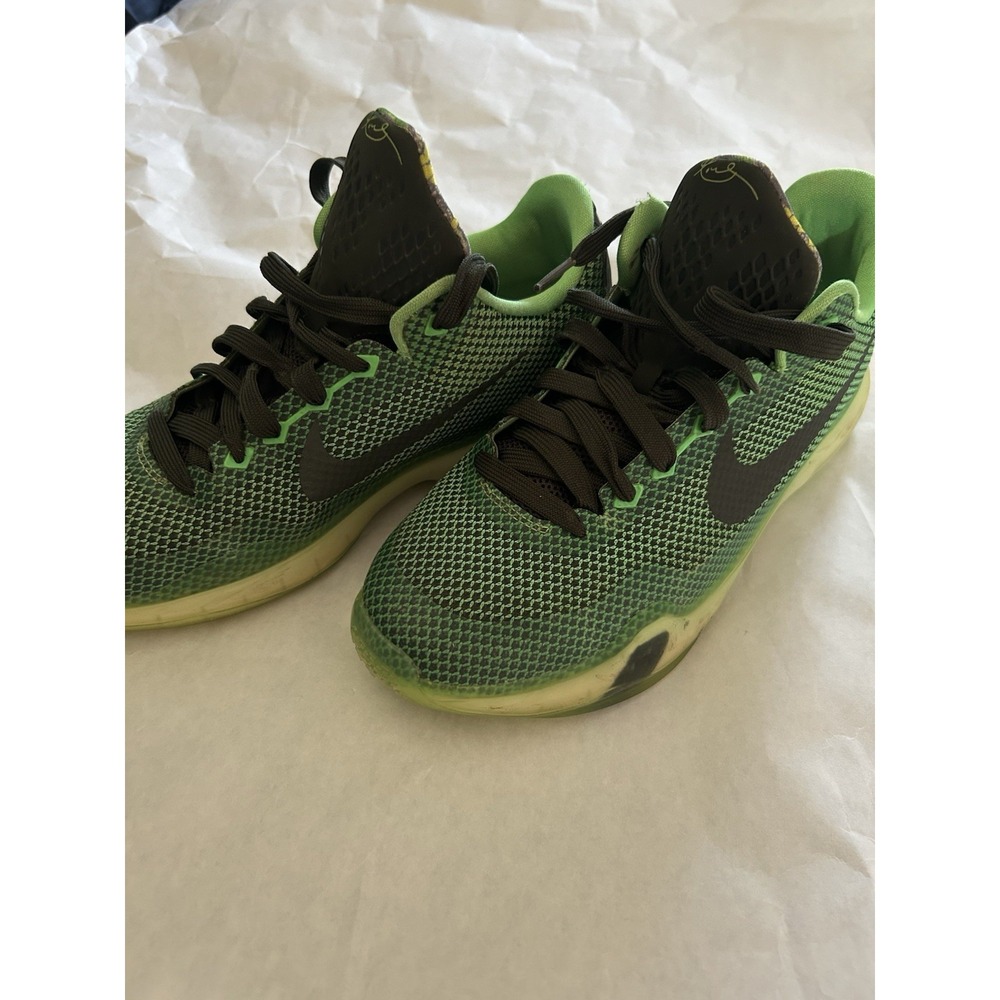 Nike Kobe X 10 Vino - 705317-333 Boys Kids Green Size 6.5y - Womens 8 EUC